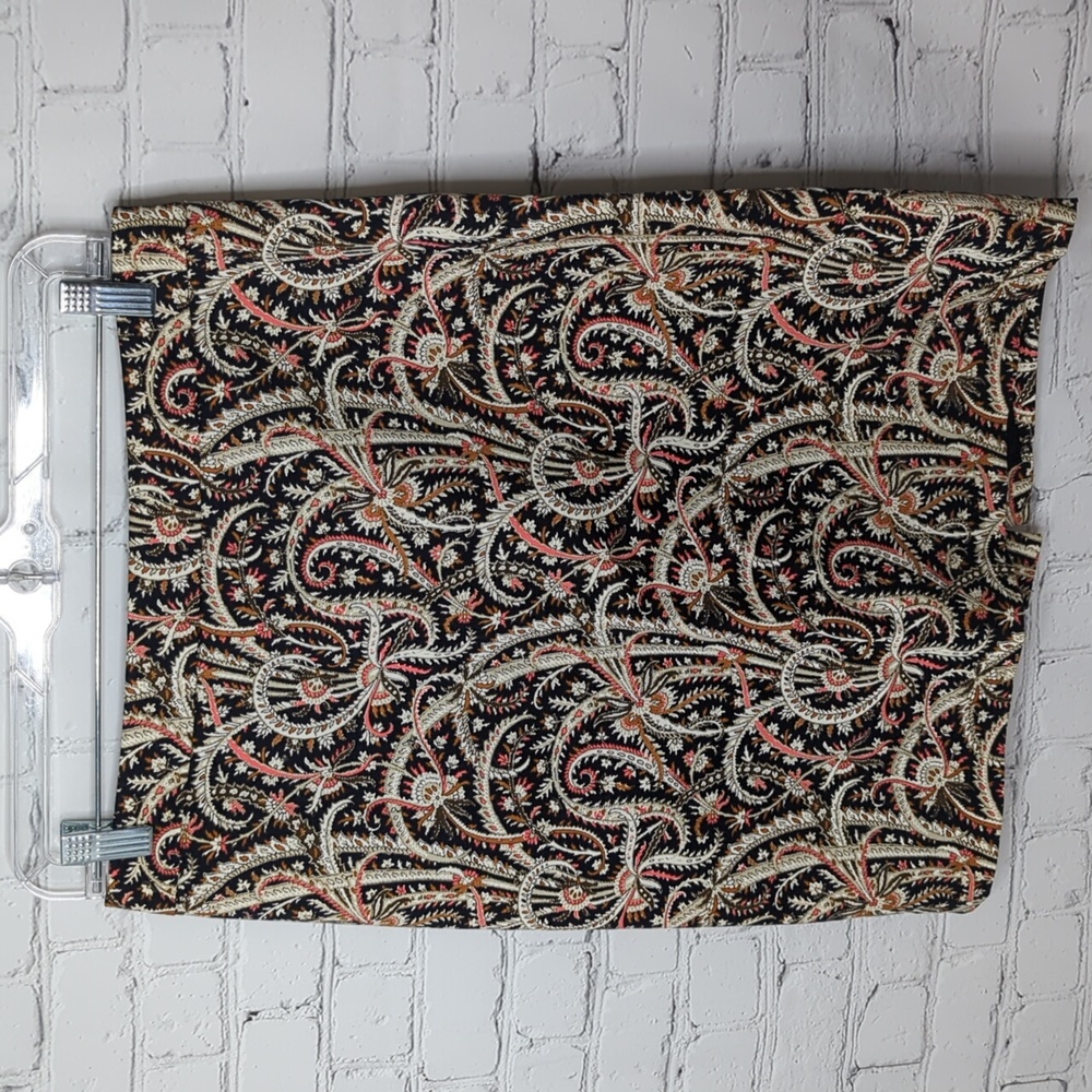 J. Crew paisley number 2 pencil skirt